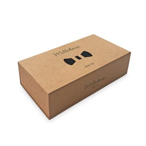 Image of MILLEDEUX GROSGRAIN BOYS BOW TIE – NAVY