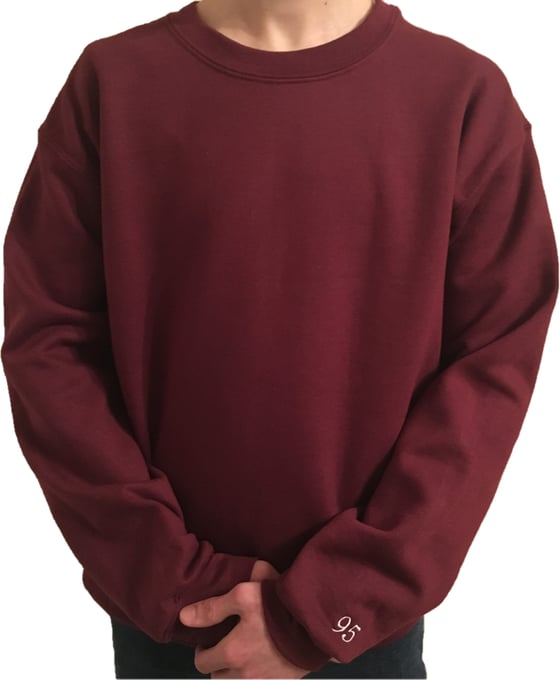 Image of Maroon Oversized Sweatshirt