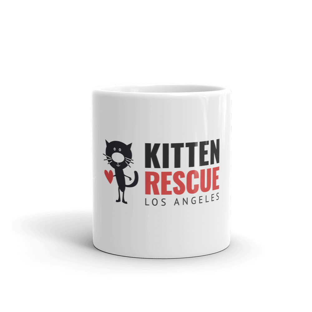 Image of Coffee?! Kitten Rescue White Glossy Mug