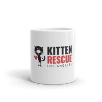 Image 1 of Coffee?! Kitten Rescue White Glossy Mug