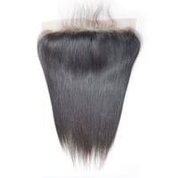 Image 1 of Raw Indian Straight Hair Frontal 13*5