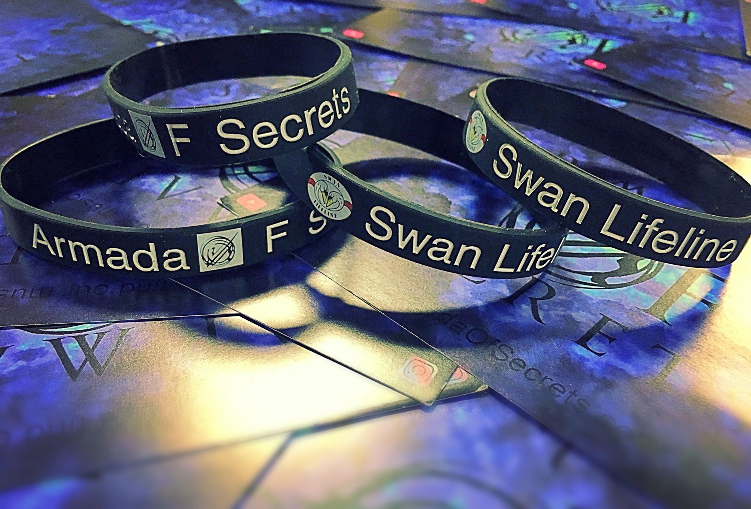Image of Swan Lifeline / Armada Of Secrets Charity Wristband 