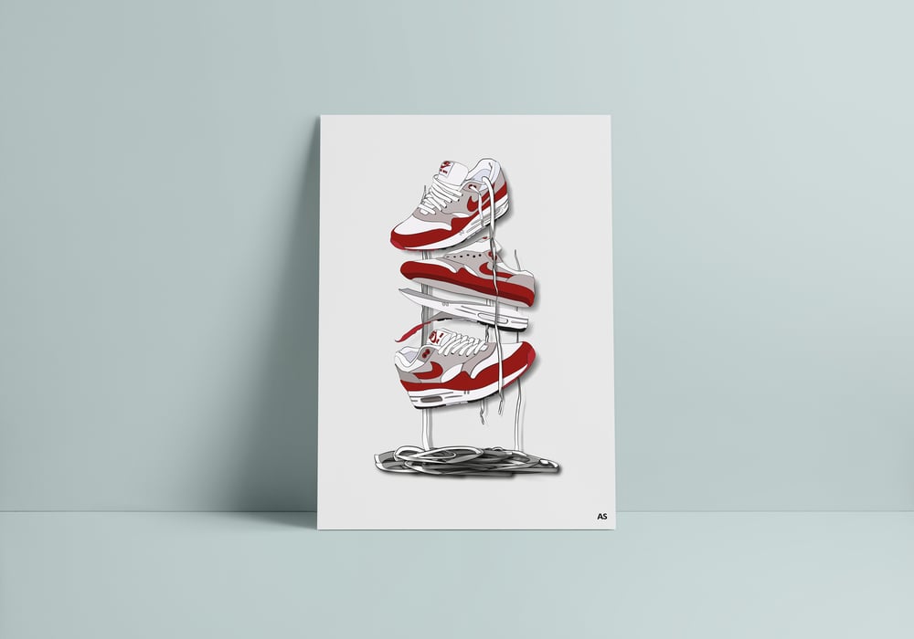 Image of Air Max 1 OG Red A3 Print