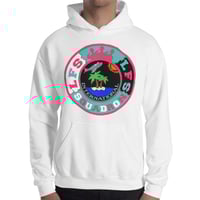 Image 2 of LFS INTERNATIONAL SQUADRON LOGO ( MIAMI EDITION / WHITE HOODIE )