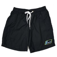 NYLON VINTAGE SHORTS - BLACK