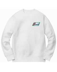VINTAGE PATCH SWEATER - WHITE
