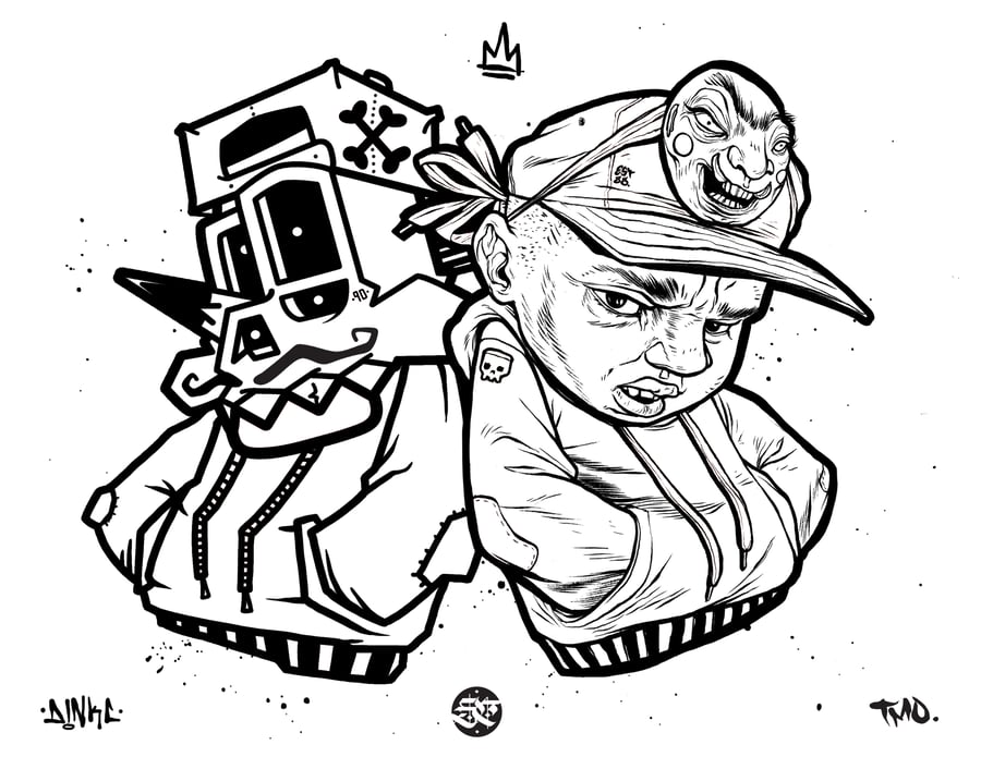 Image of TMO X Dinkc Collab  8.5"x 11" Digital Print