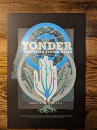 Image 1 of Yonder Mountain String Band - Cabin Fever Tour Poster **RECENTLY DISCOVERED**