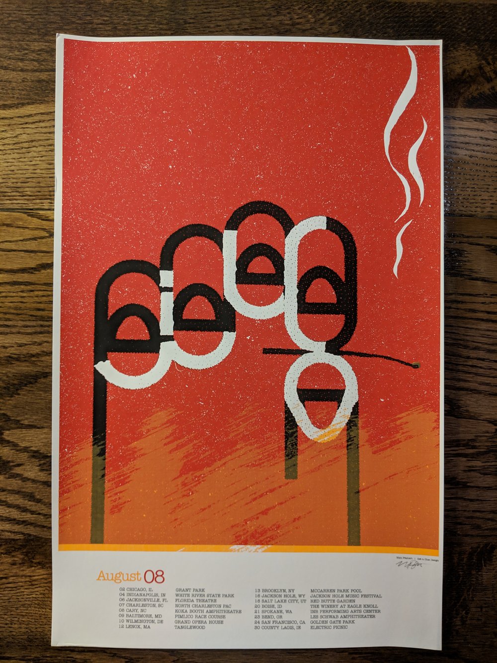 Wilco, August 2008 Tour Poster - **RECENT FIND!**
