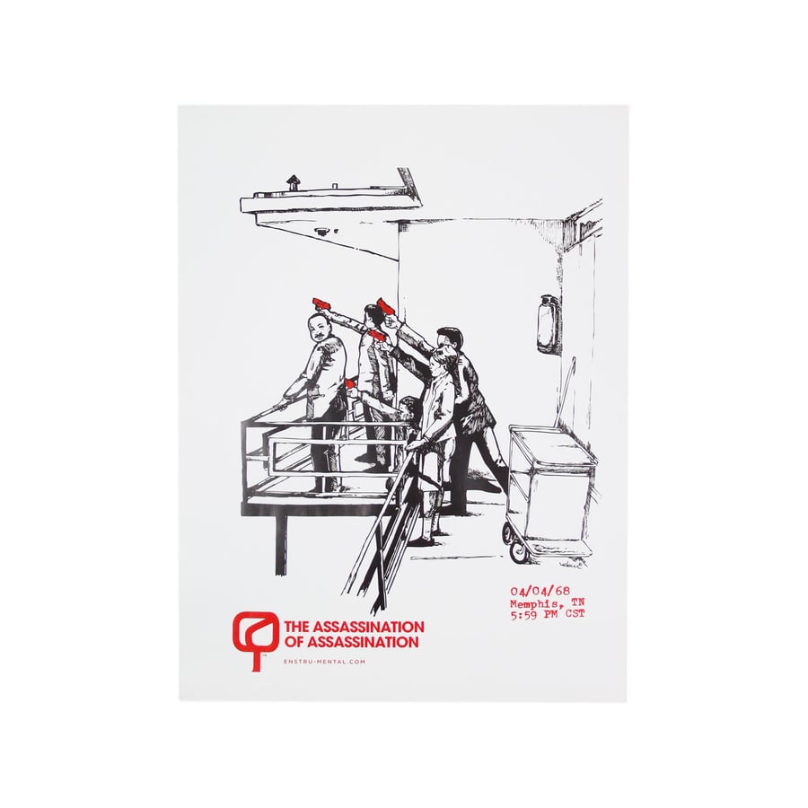 Image of Enstrumental + Hebru Brantley - "The Assassination of Assassination - Pt. 1" Poster (2011)