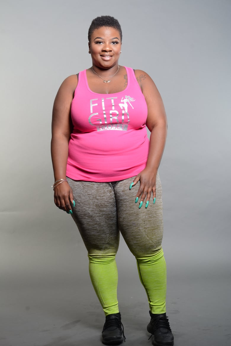 Image of Plus Size Green Ombre Leggings