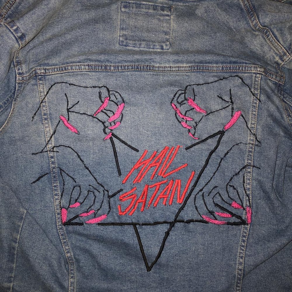 Image of Hail Satan Denim jeans