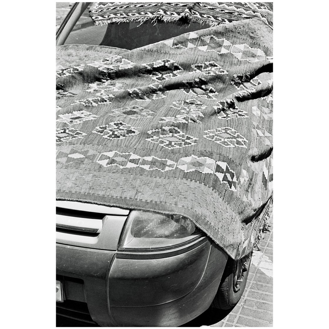 Image of 'Tel Aviv Carpeted Car' - Aluminium Print