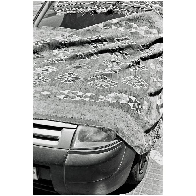 Image of 'Tel Aviv Carpeted Car' - Aluminium Print 