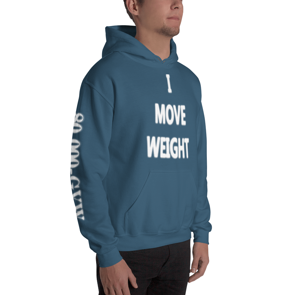 Image of I MOVE WEIGHT 80,000-GVW HOODIE - Indigo Blue
