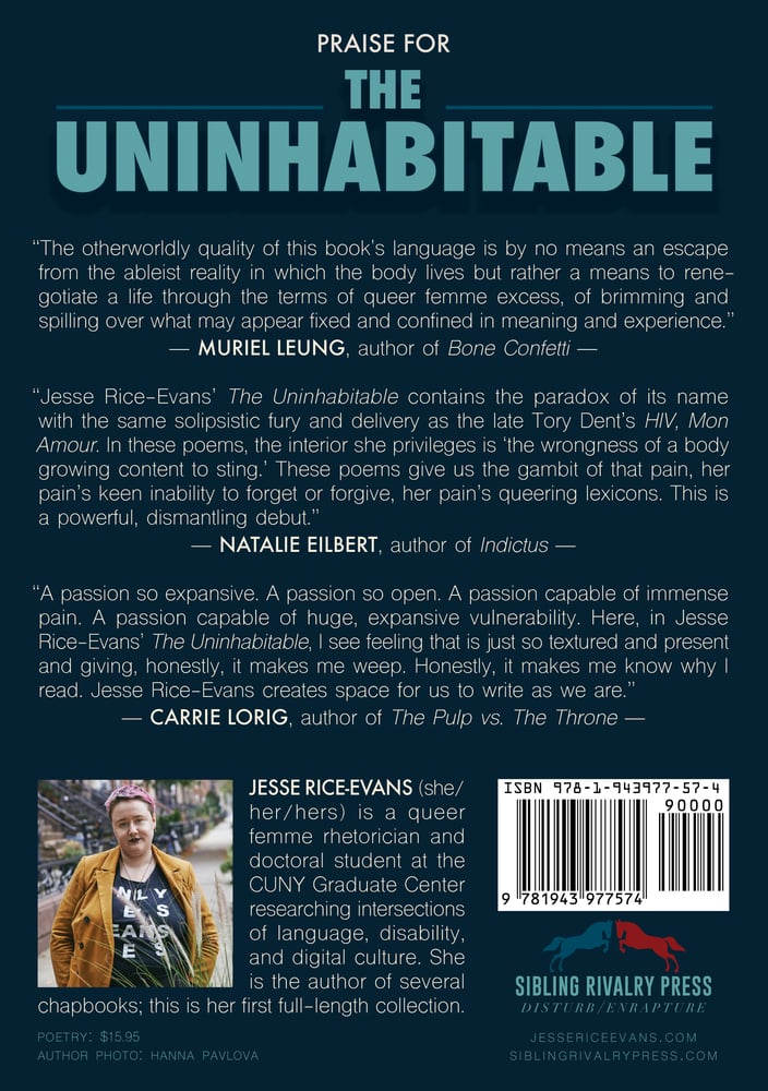 Image of The Uninhabitable by Jesse Rice-Evans