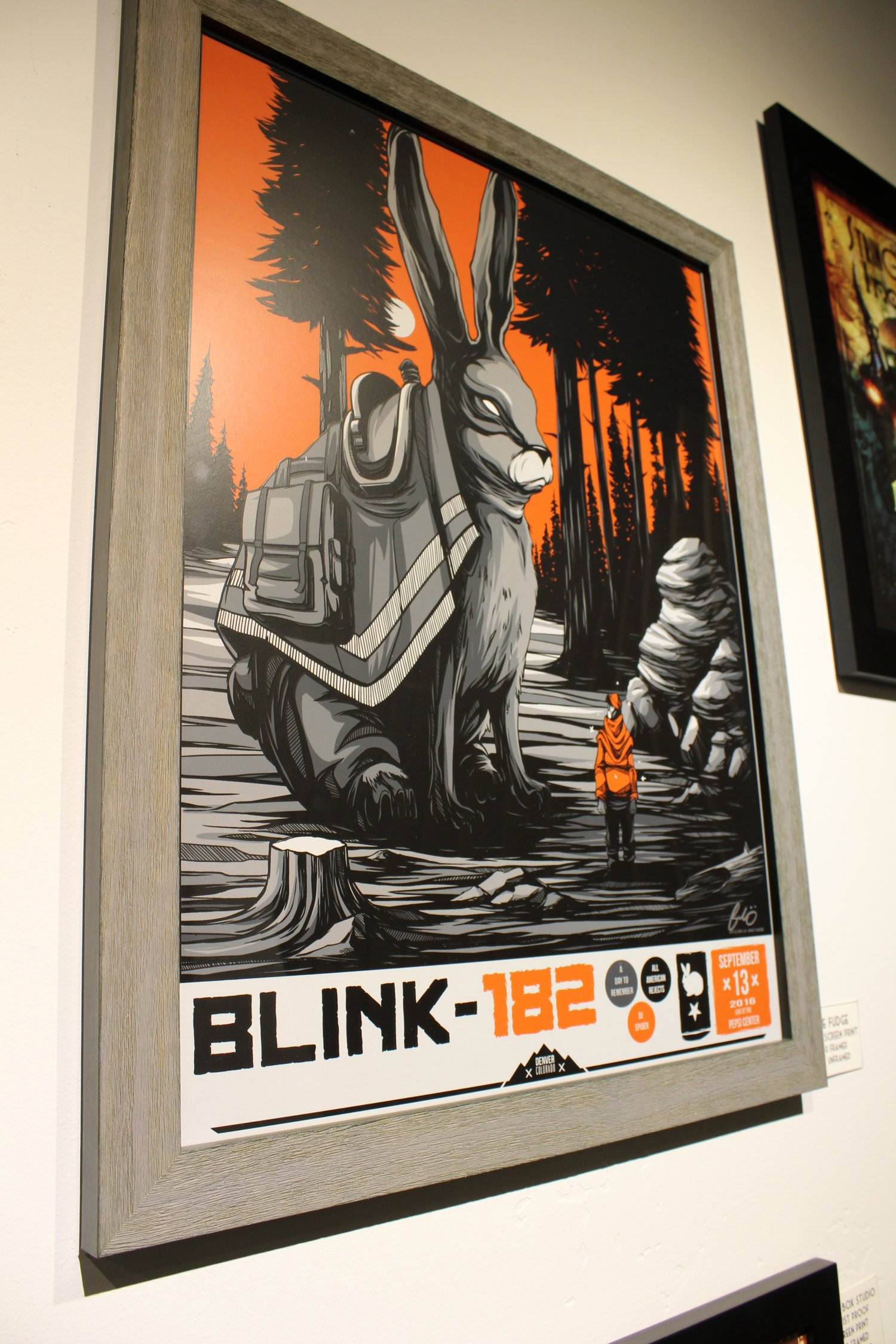 Image of LIMITED EDITION : Mike Fudge - Blink 182 tour poster