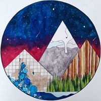 Image of Pink Lines Original Painting