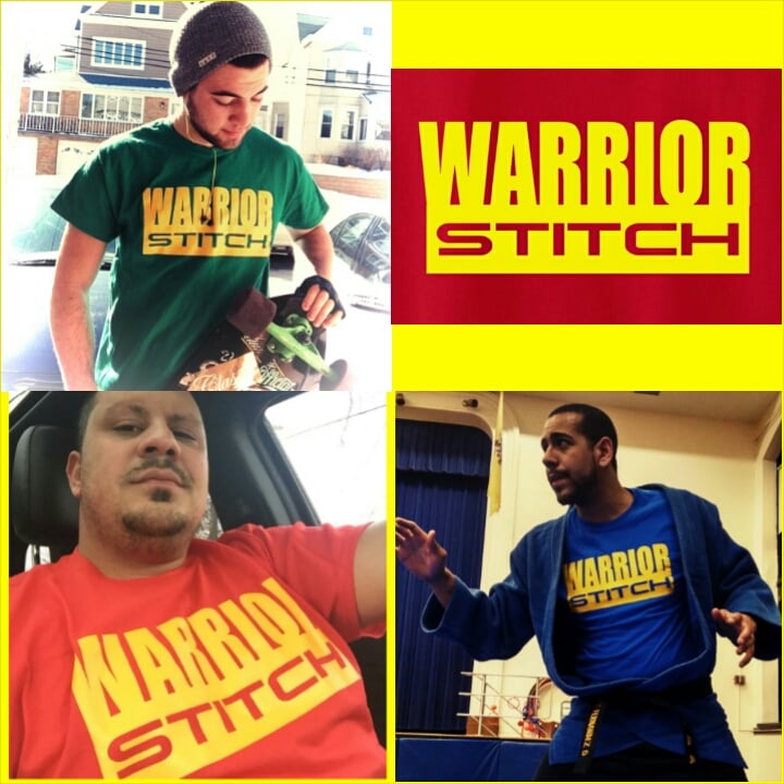 Image of Golden Warrior Line - Warrior Stitch Logo T-shirts 