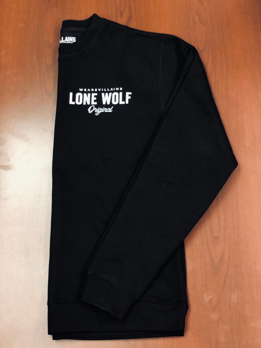 LONE WOLF black Crewneck sweatshirt 