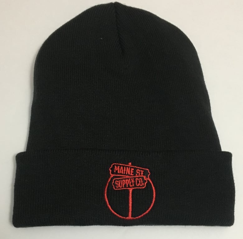 Image of Black/Red beanie