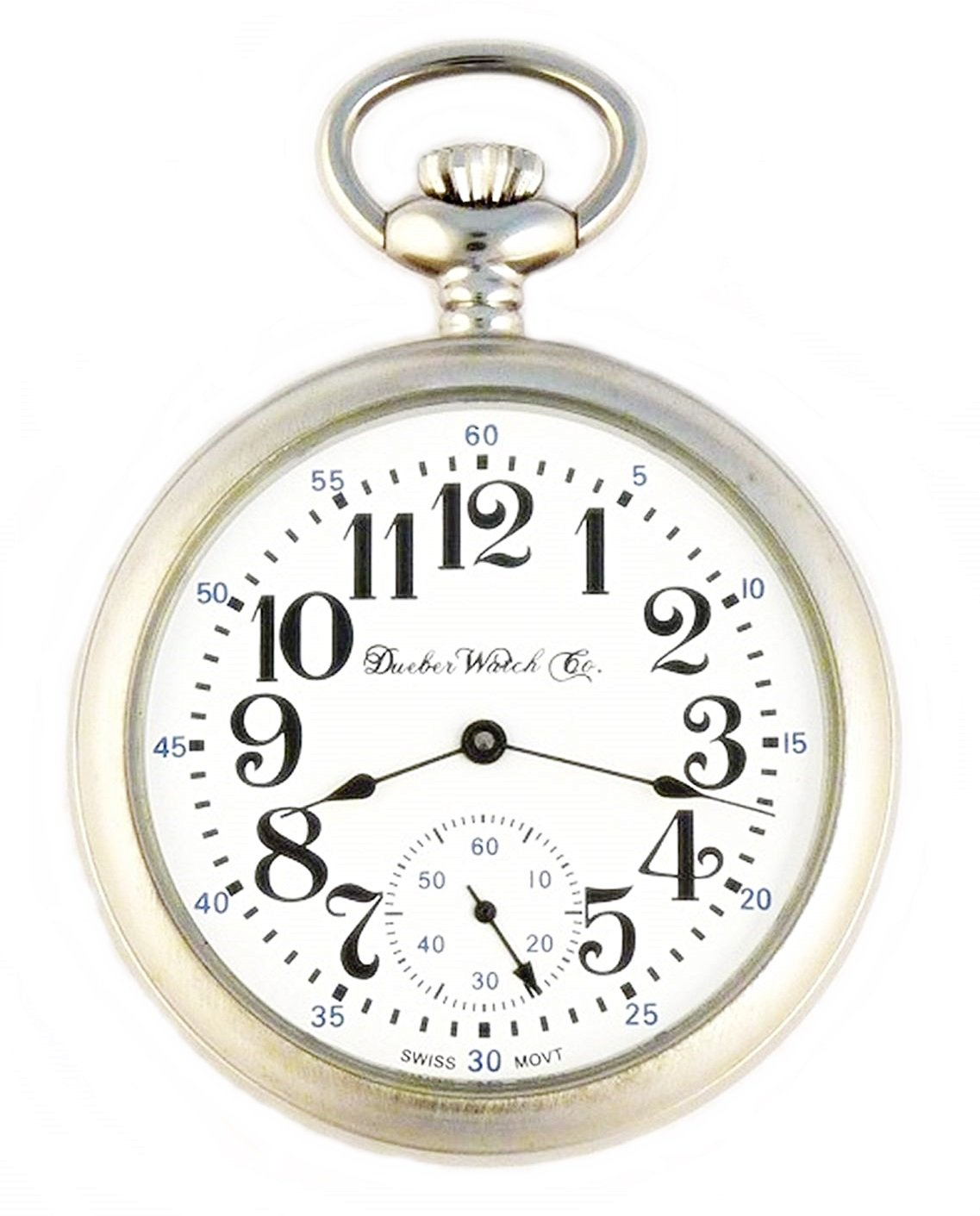 Open face mechanical pocket watch best sale