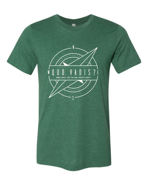 Image of Forest Green Quo Vadis Compass Tee