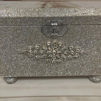 Image 2 of "Lauren" Full Rhinestone Card Box (Available in rose gold) 