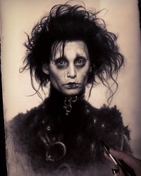Image 1 of ‘EDWARD SCISSORHANDS’ - 9 x 7” - Miniature Open Edition Museum Archival Print