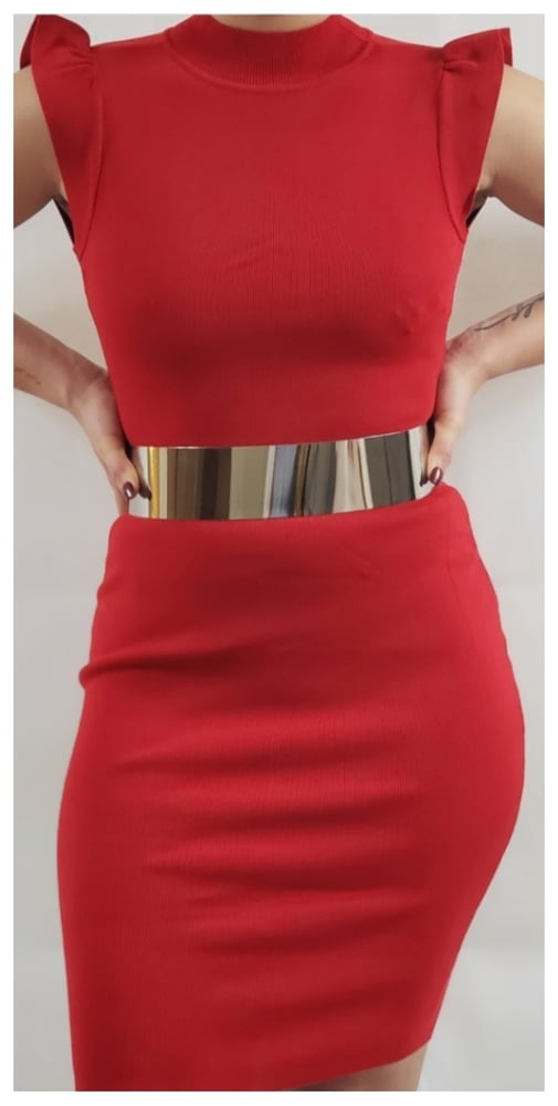 Image of Paint it red dress