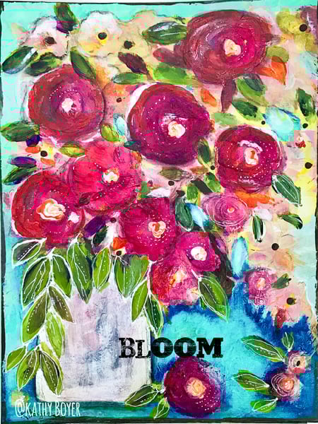 Image of 4x5.5" Greeting Card, Bloom