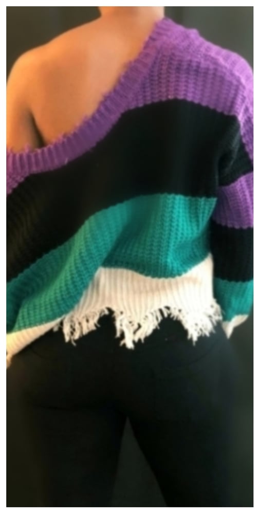 Image of Triple colored charm sweater 