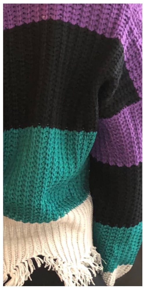 Image of Triple colored charm sweater 