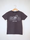 Kids "MOTORCYCLE" Tee - Organic Cotton - Anthracite