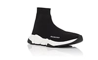 Image 2 of Balenciaga Speed Trainer Black and White Textured Bottom
