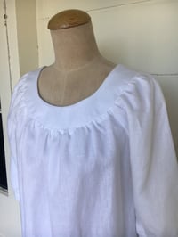 Image 1 of The White Linen Smock Top