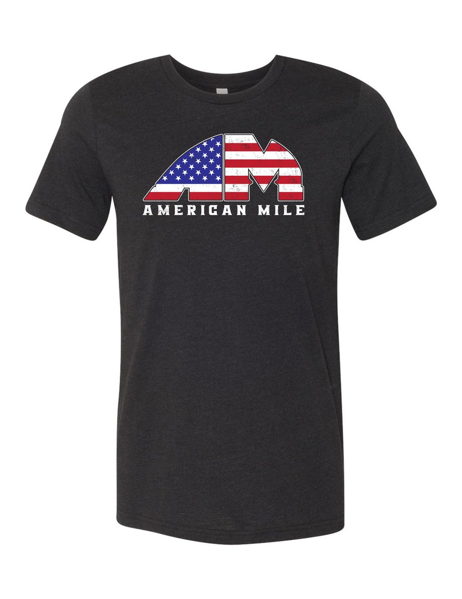 OFFICIAL - AMERICAN MILE - HEATHER BLACK UNISEX SHIRT | swagg66