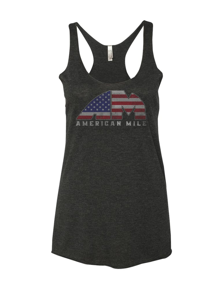 Image of OFFICIAL - AMERICAN MILE - WOMENS DISTRESSED TANK