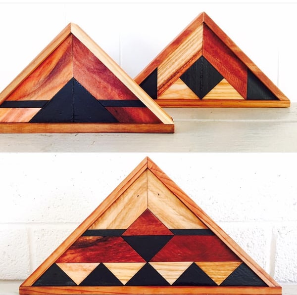 Image of Set of 3 triangles 