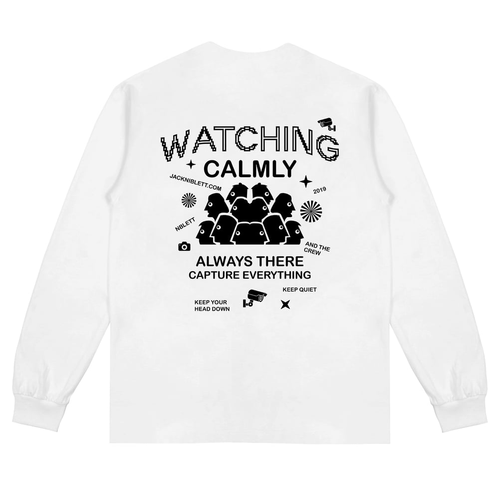 Image of Watching Calmly Longsleeve T-Shirt