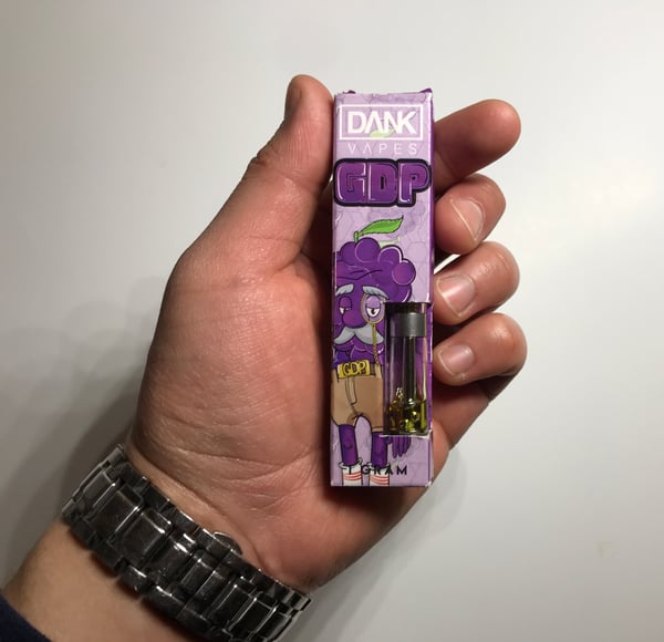 Image of Dank vape cartridge Grape 1.0ml