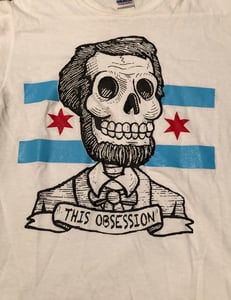 Image of “Abraham Lincoln Chicago Flag Logo” Shirt