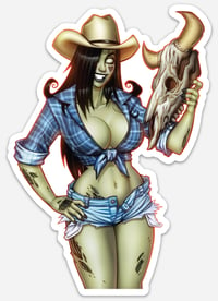 Image of Cowgirl Die Cut Sticker