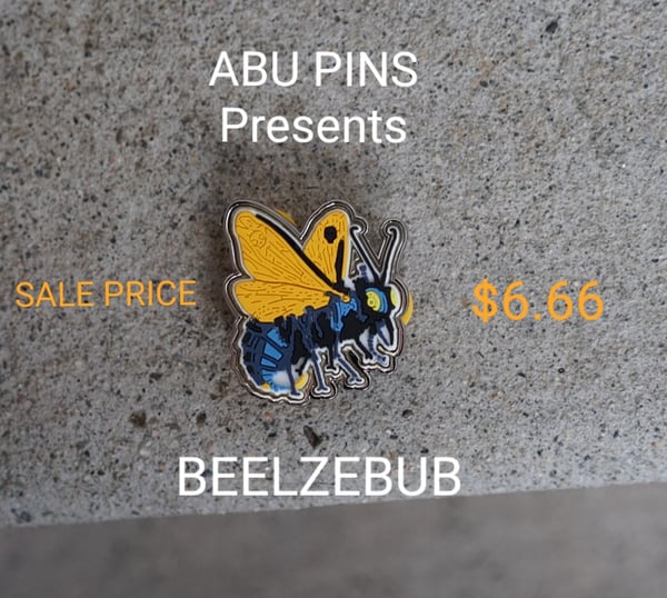 Image of Beelzebub  PVC Lapel Pin  (2")