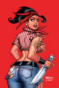 Image of Black Betty 5 SDCC Blood Red Variant Risque. 
