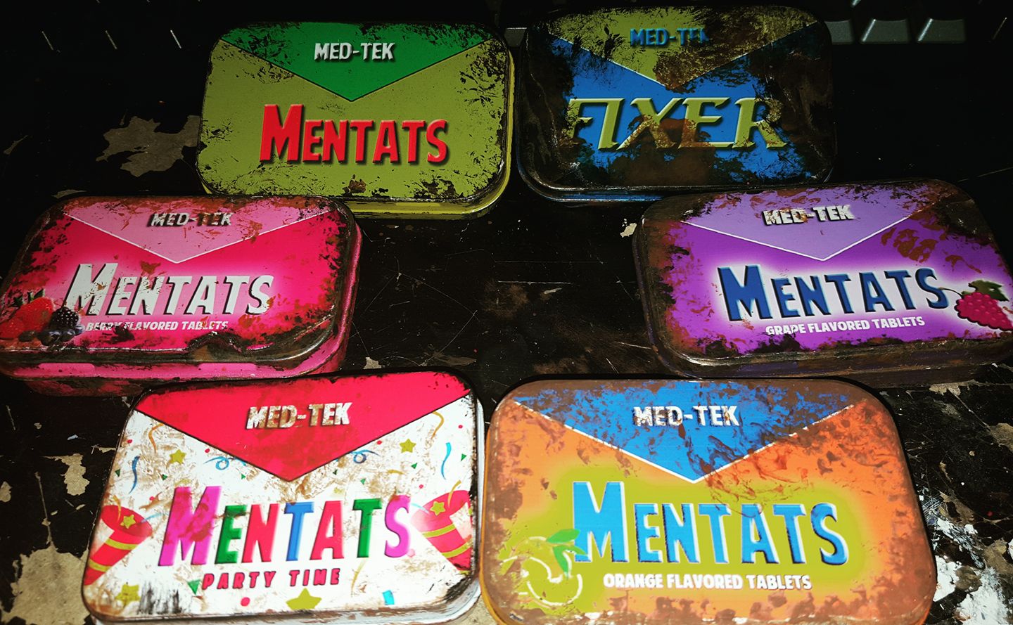 Image of Mentats with bottle caps