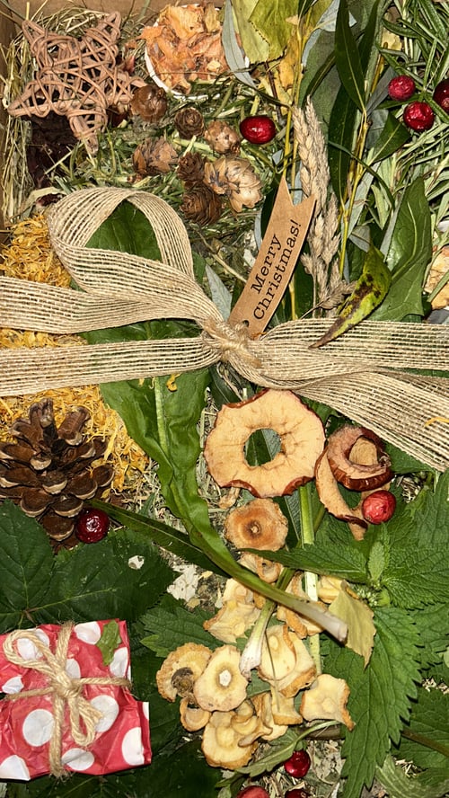 Image of Christmas large forage tray with Christmas themed items