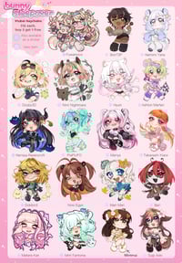 Image 1 of Vtuber keychains (Indie, Hololive, Phase Connect) preorder !