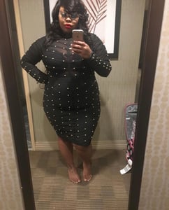 Image of Black Stud Dress