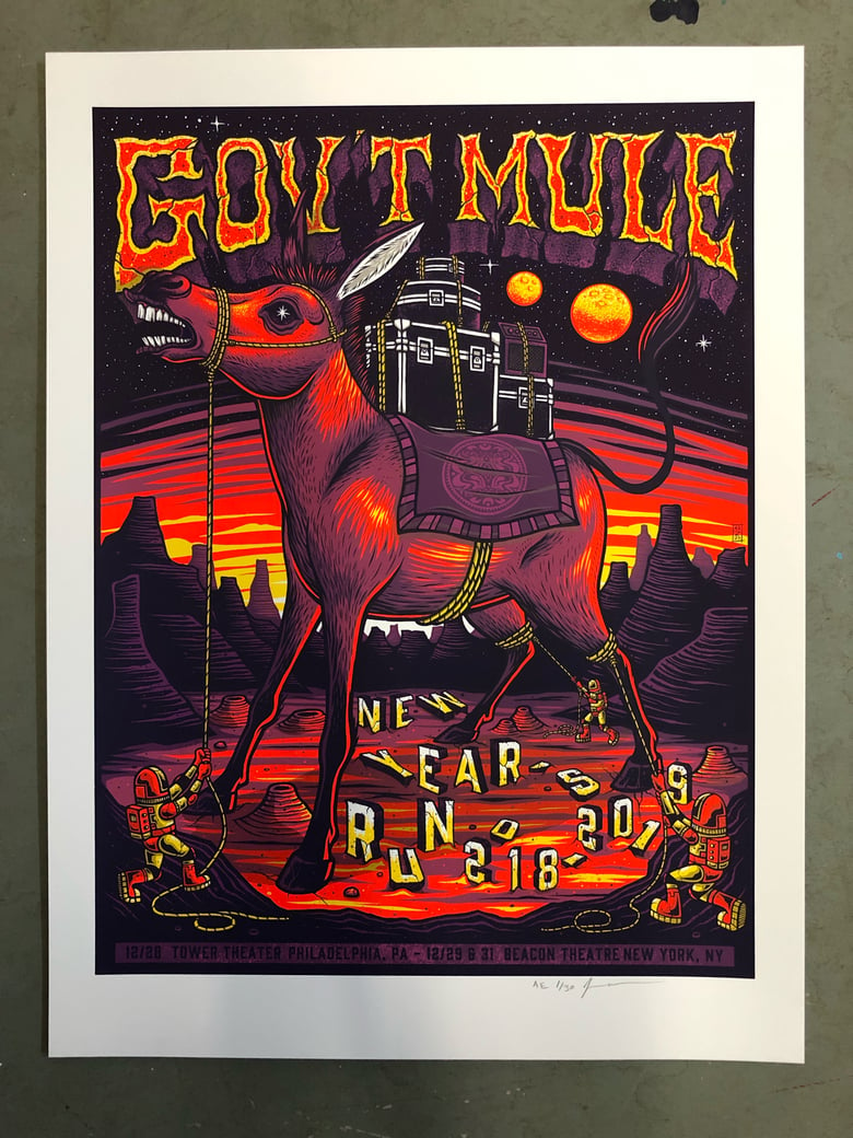 Image of Gov’t Mule - NYE Run 2018 - Philly & NY - Artist Edition